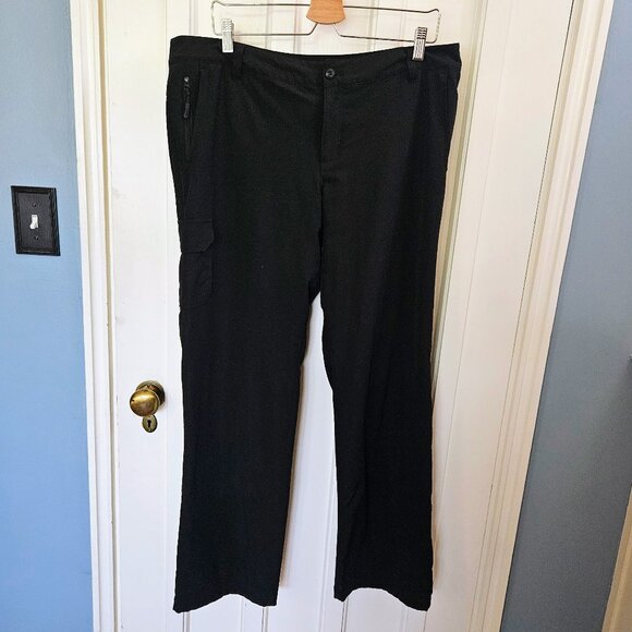 Eddie Bauer Adventure Snow Pants Black Winter Fall Cold Fleece Lined Plus size16 - Picture 2 of 6